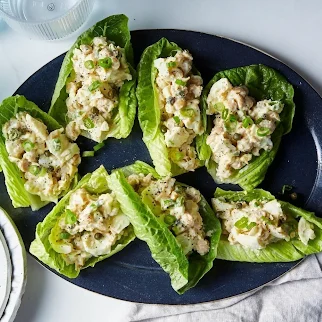 Vegan Proteins Dijon Chickpea and Tofu Salad