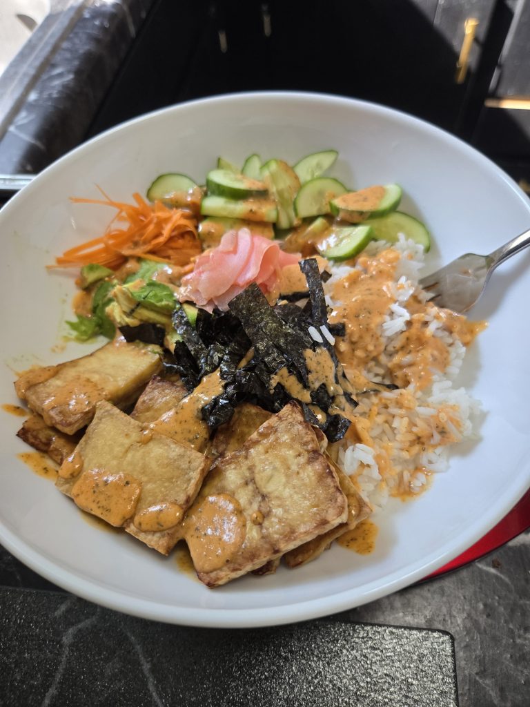 Vegan Proteins Spicy Tofuna Sushi Bowl